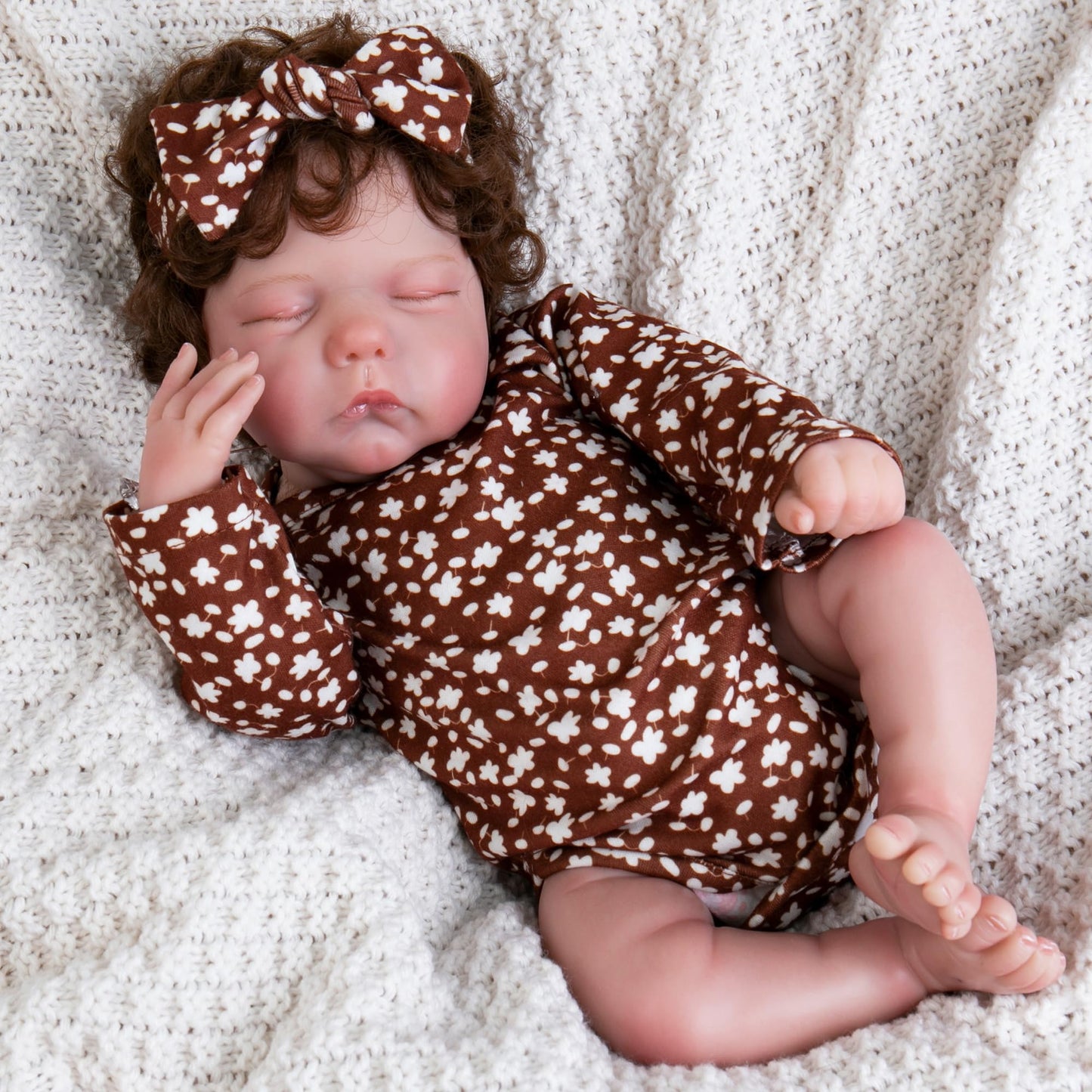 Ekokiz Reborn Baby Dolls Clothes Girl Cute Baby Clothes For Dolls Fashion Doll Clothes 17-22 Inches Outfit Accessories Set Fit N