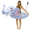 Poolcandy Inflatable Animal Pool Tubes & Swim Rings (Elephant Glitter Filled 48'' Inch Animal Pool Tube Swim Ring)