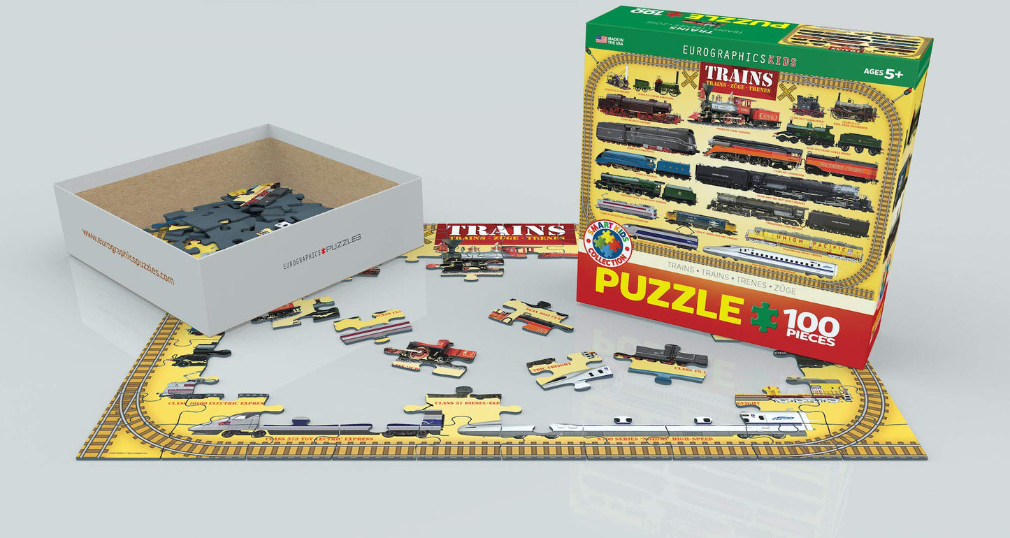 Trains 100 Piece Jigsaw Puzzle