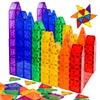 Fnjo Magnetic Tiles, 52 Pcs Magnet Building Set, Magnetic Building Blocks,Construction Stem Toys For Kids, Gift For Boys Girls