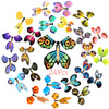 Outee 10 Packs Flying Butterfly Surprise Toys - Assorted Color, Medium Size, Wind-Up Rubber Band Powered Gifts for Kids & Teachers