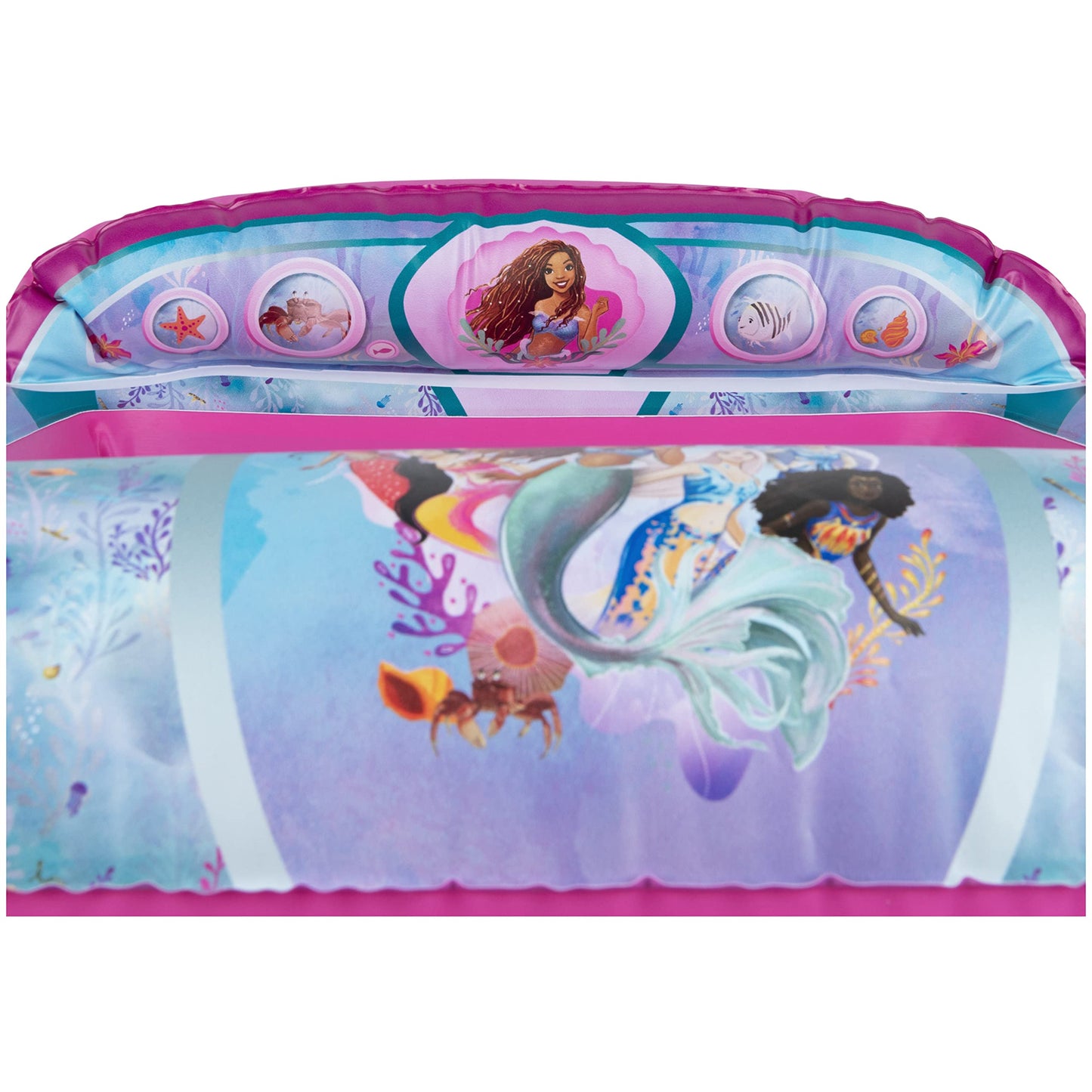 SwimWays Inflatable Little Mermaid Water Boat for Kids, 1-Person, Plastic Pool Float, Ages 3+