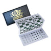 WE Games Mini Magnetic Travel Chess Set - 6-Inch Foldable Board, Durable Vinyl Pieces, Gold Logo, Model 10-0006