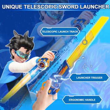 INFINITY NADO Spinning top Toy for Kids Glowing battling top Toy with Telescopic decorative replica blade Launcher battling top for Kids Boys Girls 5 6 7 8 9 10 11 12 Years Old and up Fury Wave Dragon