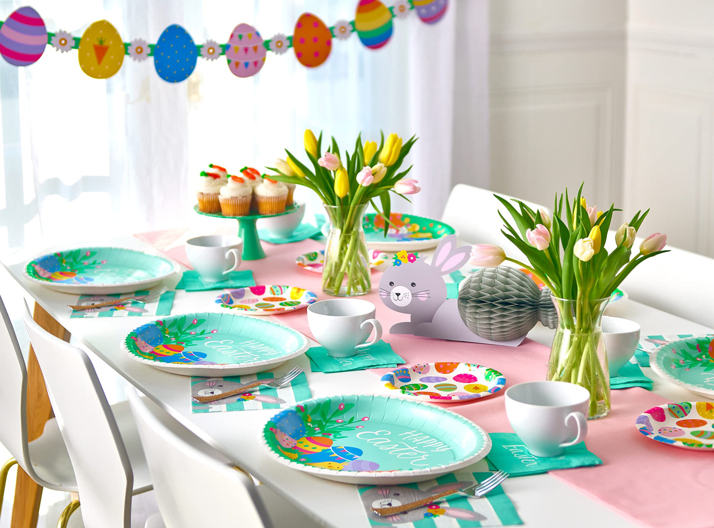 American Greetings 36-Count Paper Dinner Plates, Easter Party Supplies
