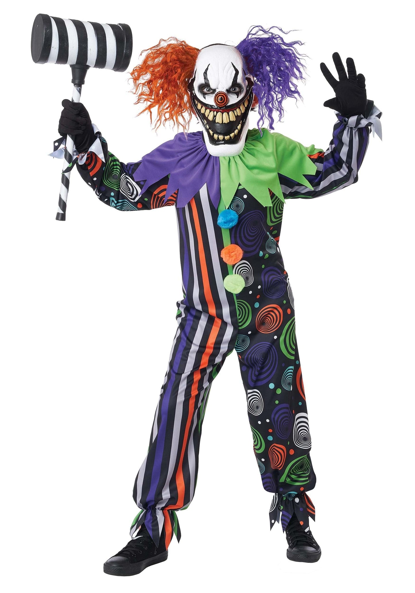 California Costumes Funhouse Fiend Clown Boy'S Costume, Large