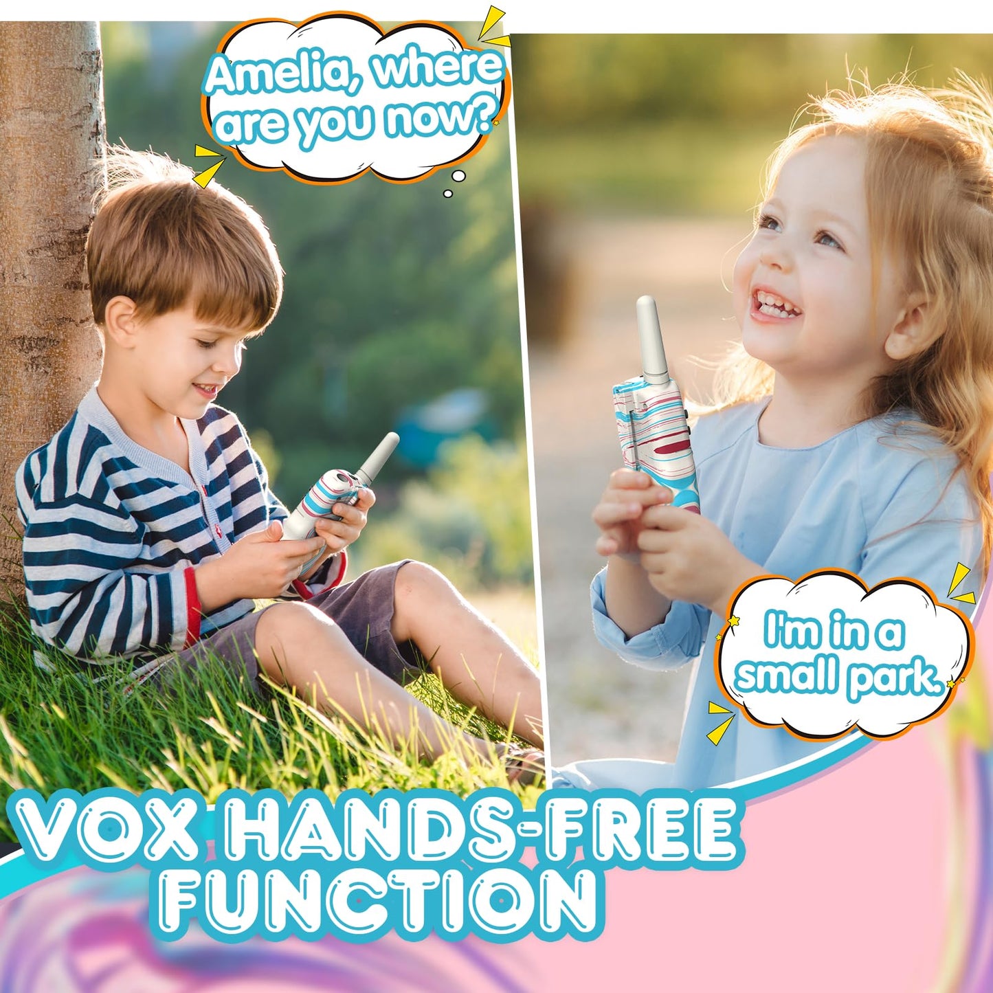Selieve Walkie Talkie For Kids Toys For 3-12 Year Old Girls & Boys, Kids Walkie Talkies 2 Pack With 22 Channels, Led Flashlight