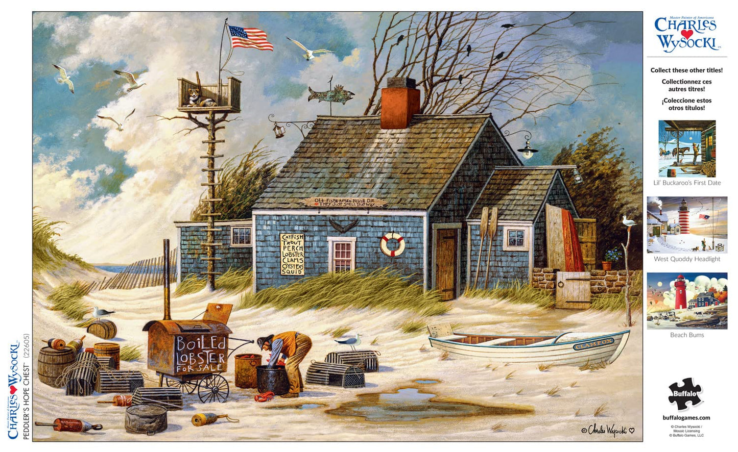 Buffalo Games 300 Piece Jigsaw Puzzle - Peddler's Hope Chest - Large Multicolor - Paper Material - Model 22605