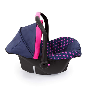 Bayer Design Baby Doll Deluxe Car Seat - Blue and Pink, 46 cm, Cloth, Model 67954AA