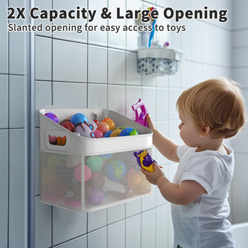 Glotika Mesh Baby Bath Toy Storage, Large Capacity And Quick Drying Baby Toy Storage For Bath, Multi-Use Net Bags Make Baby Bath