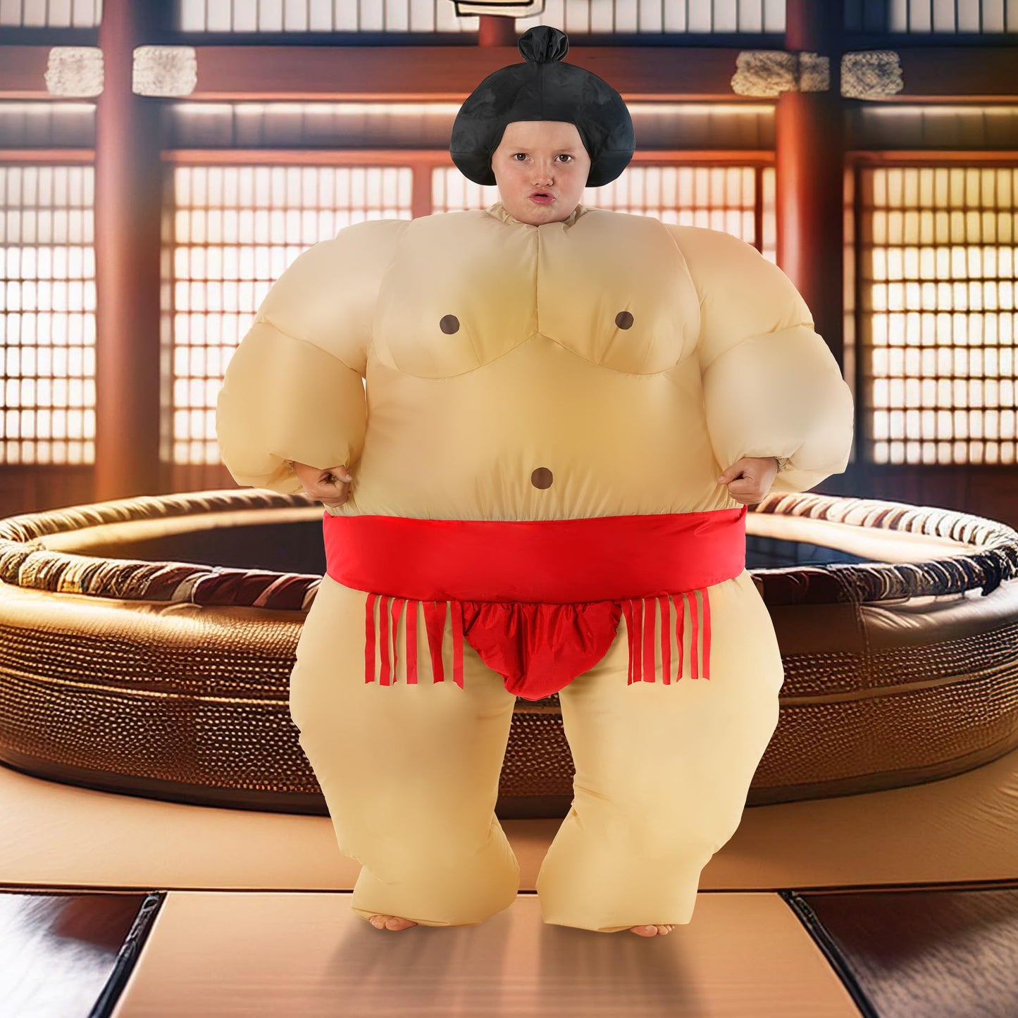 Morph Red Sumo Wrestler Inflatable Costume For Kids Inflatable Costume Sumo Wrestling Suit For Kids Halloween Costume Kids