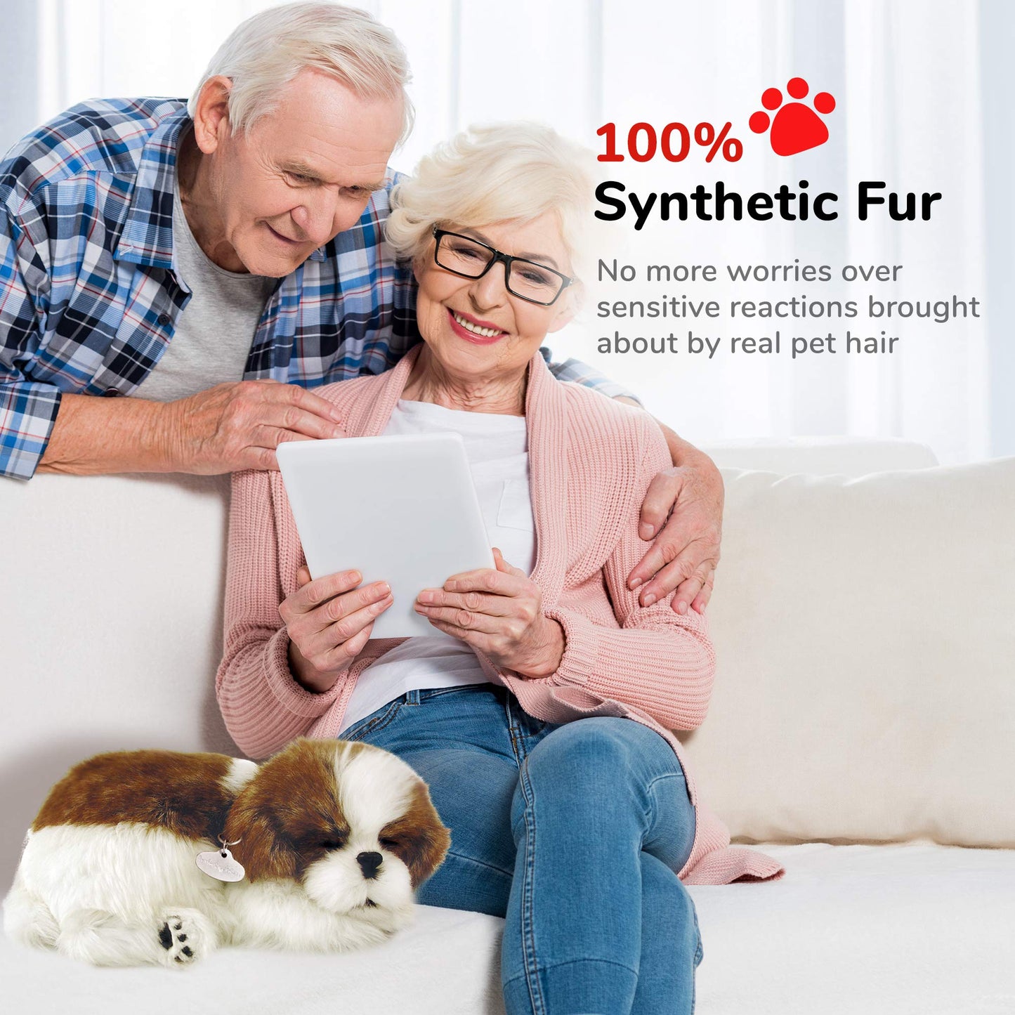 Plenty Gifts - Perfect Petzzz | Peluche R  Aliste - Shih Tzu| Avec Bote De Transport Et Lit | Piles Incluses