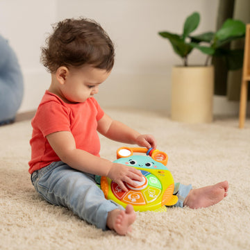 Bright Starts Safari Surprise Light-Up Baby Toy, Multisensory, Small, Plastic, Model 17161-000, Unisex, 6 Months+