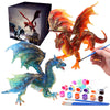 Solday Painting Dragon Toys Kits For Kids Arts And Crafts Ages 3 6 5 7 9 12 Boys Girls To Make Your Own Paintable Figurines Birt