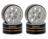 Meus Racing 4Pcs 1.0 Beadlock Wheels Hub Rims W/Removable Thickened 4Mm Hex Adapter For 1/18 Trx4M, Axial Scx24 Gladiator Bronco