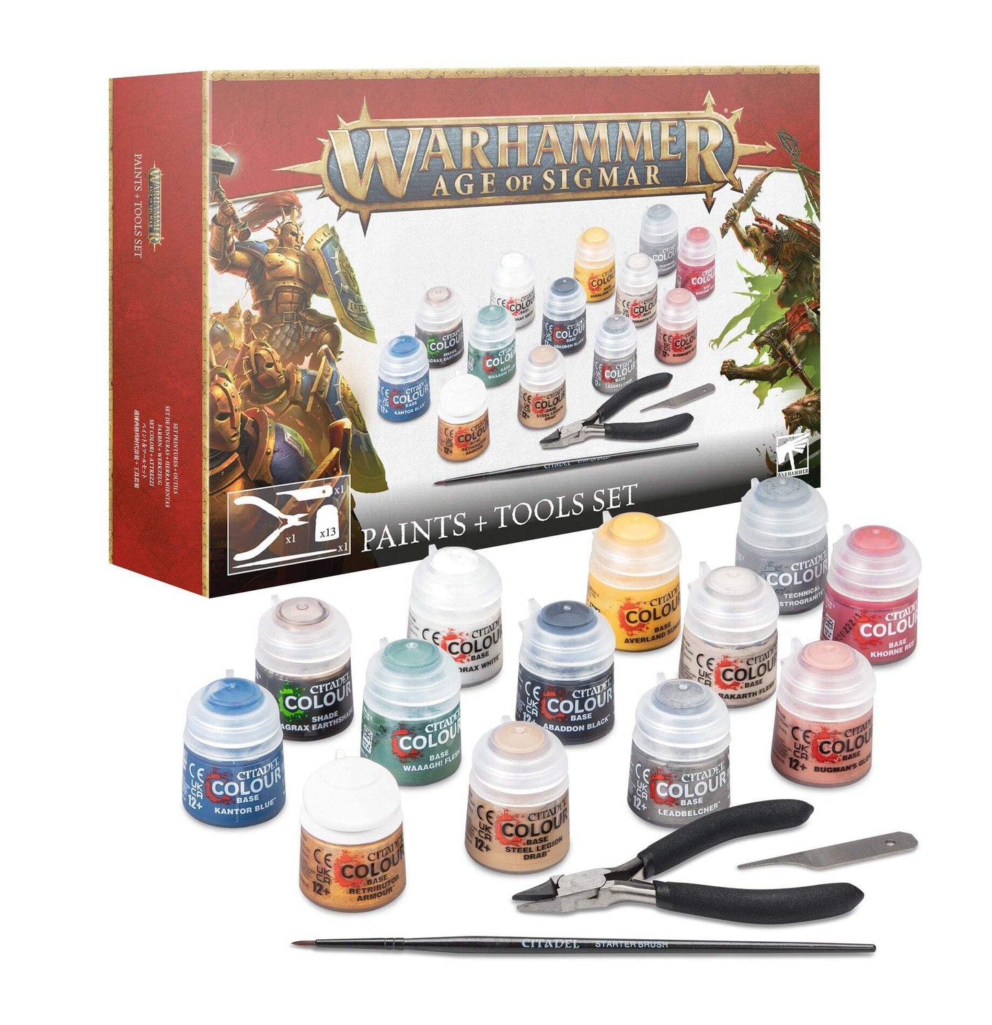Games Workshop - Warhammer - Age Of Sigmar Paints + Tools (2024 3Rd Edition)