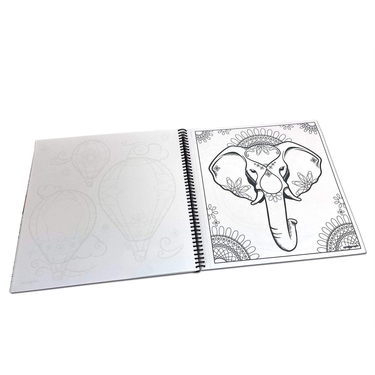 Spirograph - Doodle Art Journal - Activity Drawing Kit - With Guided Drawing Templates For Kids 8+