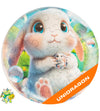 Unidragon Original Wooden Jigsaw Puzzles For Kids Ages 3-5 — Bubblez Rabbit — 30 Pieces Puzzle Round Shape 9.8×9.8 Inches Toddler Kids Activities Tiny Animals Preschool Toys Brain Teasers