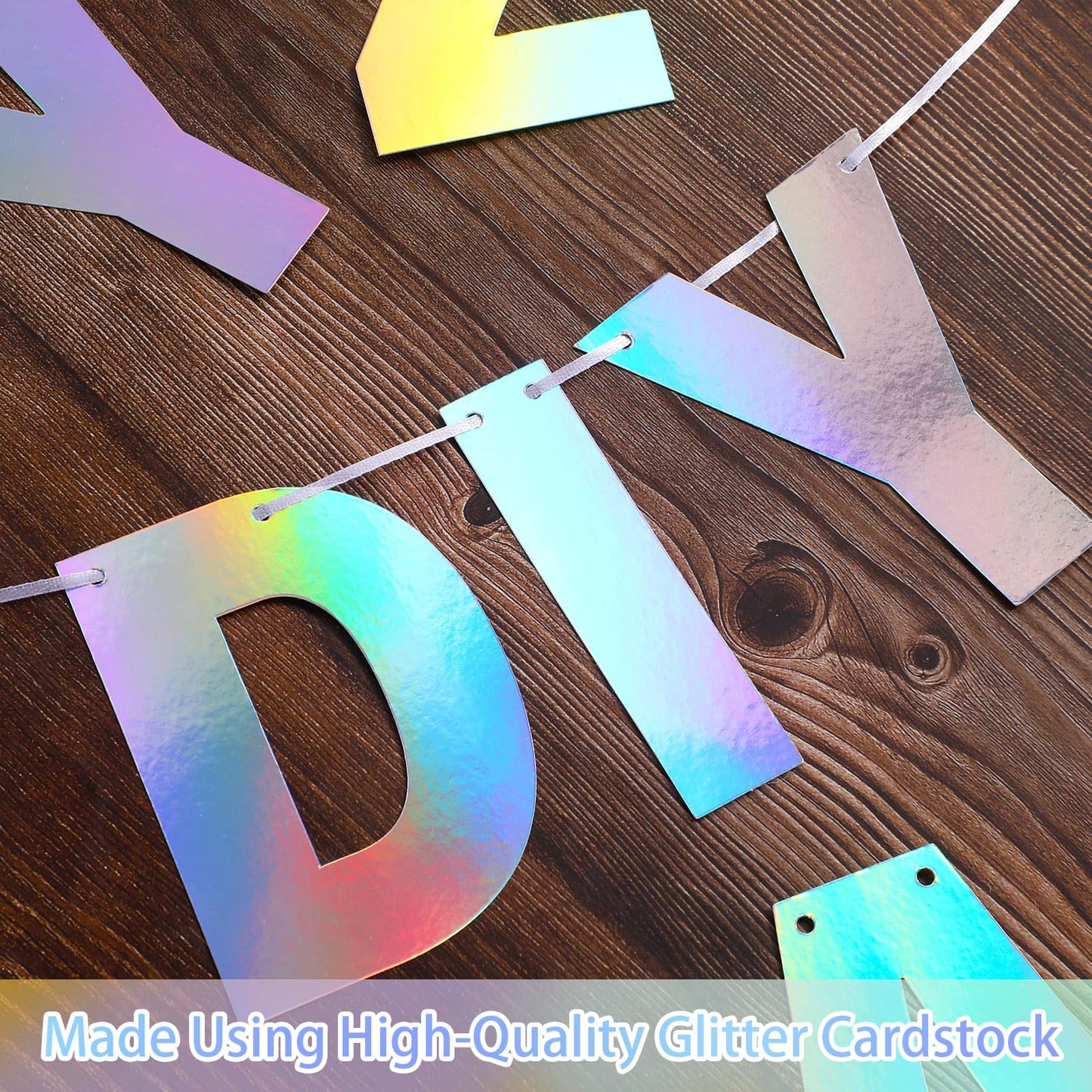 Taobary 112 Pcs Christmas Diy Glitter Customizable Banner Kit Custom Banner Including 107 Letters And Numbers 3 Rope And 2 Light