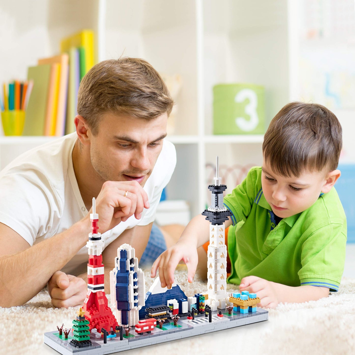 Klmei Japanese Architecture Tokyo Skyline Micro Building Blocks For Adults And Kids Ages Of 14+ – Challenging Construction Set 1880 Pieces, Perfect Home And Office Decoration
