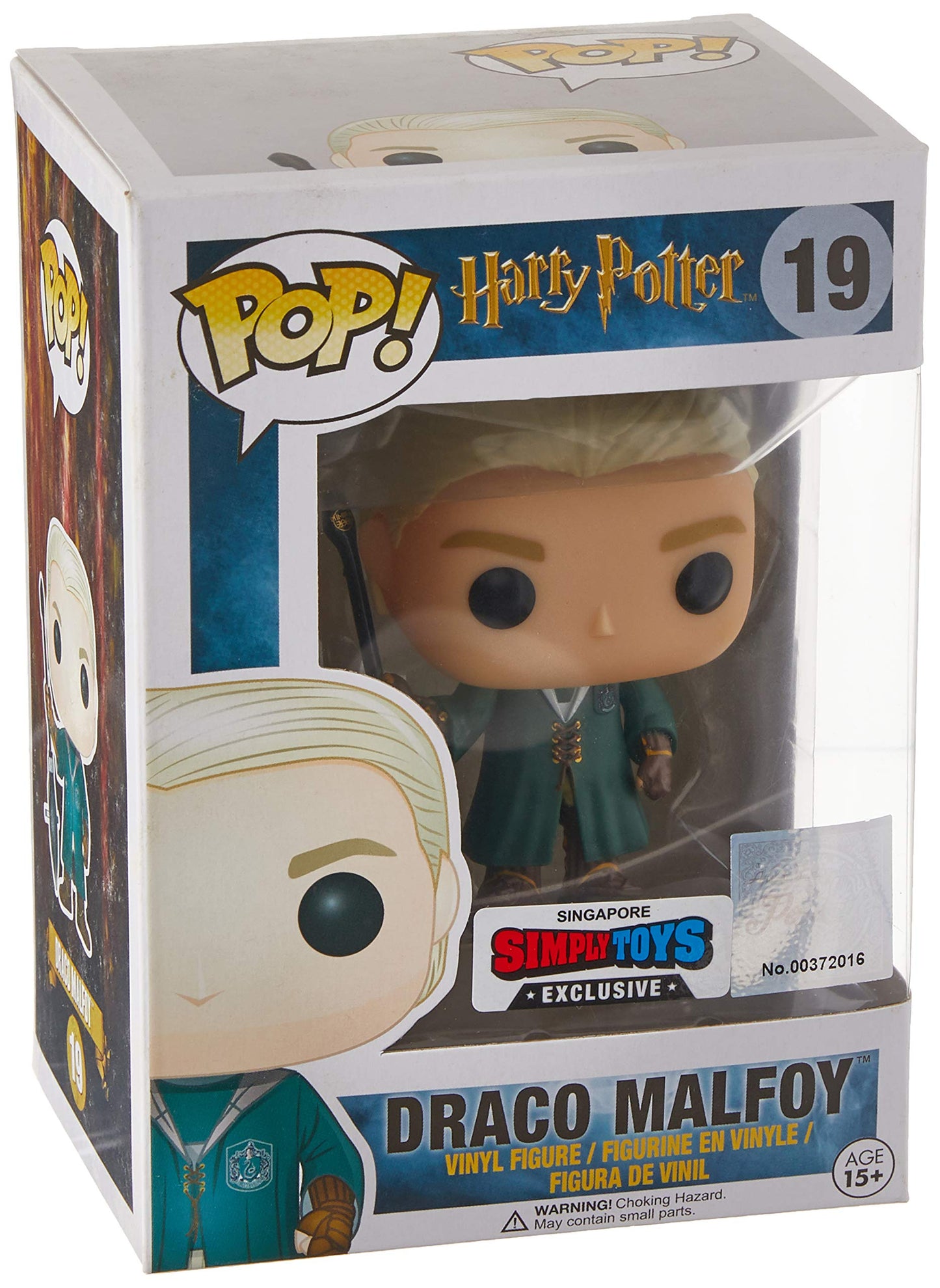 Funko - Harry Potter-Draco Malfoy Quidditch Figurine, Multicoloured, 6881