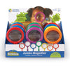 Learning Resources Jumbo Magnifier, Set Of 12, Assorted Colors, Science Exploration, Ages 3+, Multi-Color, 4.5 Dia Lens, 8 L Frame, Xl