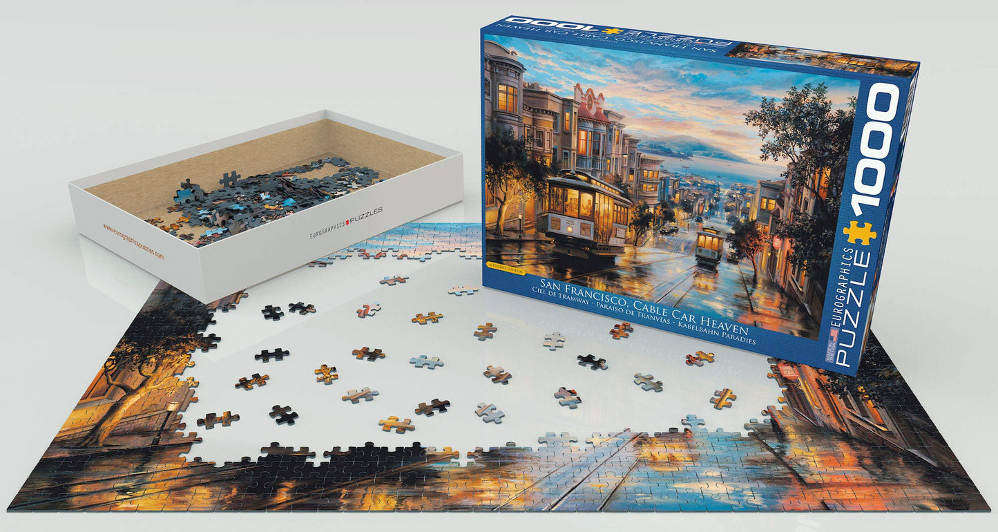 Eurographics San Francisco Cable Car Heaven By Eugene Lushpin 1000-Piece Puzzle