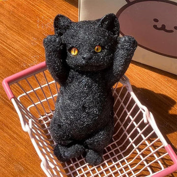 Big Taba Squishy Cat, Fluffy Sticky Soft Realistic Cat,Stress Relieving Cute Large Cat Toys For Family Or Friends(Devonian Cat)