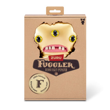 Fuggler Gold Fuggs By Zuru Funny Ugly Monster, Plush, Collectible, Toy (Reeko - All Over Gold)