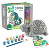 MindWare Paint Your Own Stone Decor: Box Turtle - DIY Craft Kit for Kids Includes Weather Resistant Stone, Paints and Brushes