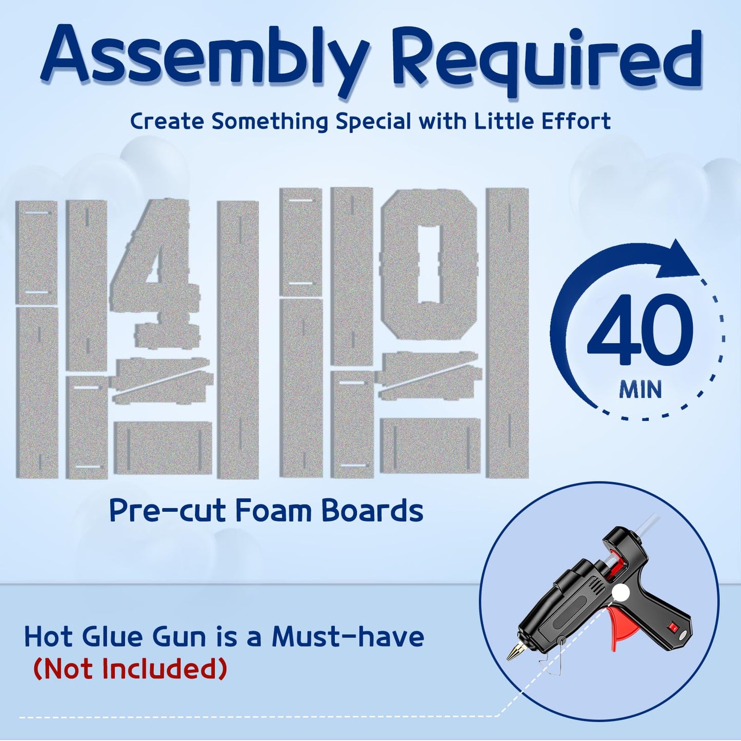 Marquee Numbers Silver 40Th-Birthday Decorations: Large 3Ft Light Up Number Grey 40 Birthday Decoration For Women Men Forty Year