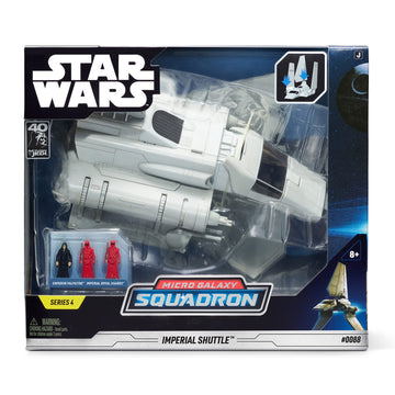 STAR WARS Micro Galaxy Squadron Imperial Shuttle - 7 Starship Vehicle with 3 Micro Figures - Collectible Toy for Fans