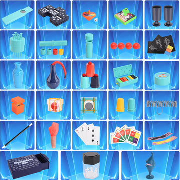 Magic Kit, 109+Magic Tricks For Kids Age 6-8, Magic Set With Manual And Video For Beginners And Kids, Christmas Halloween Birthd