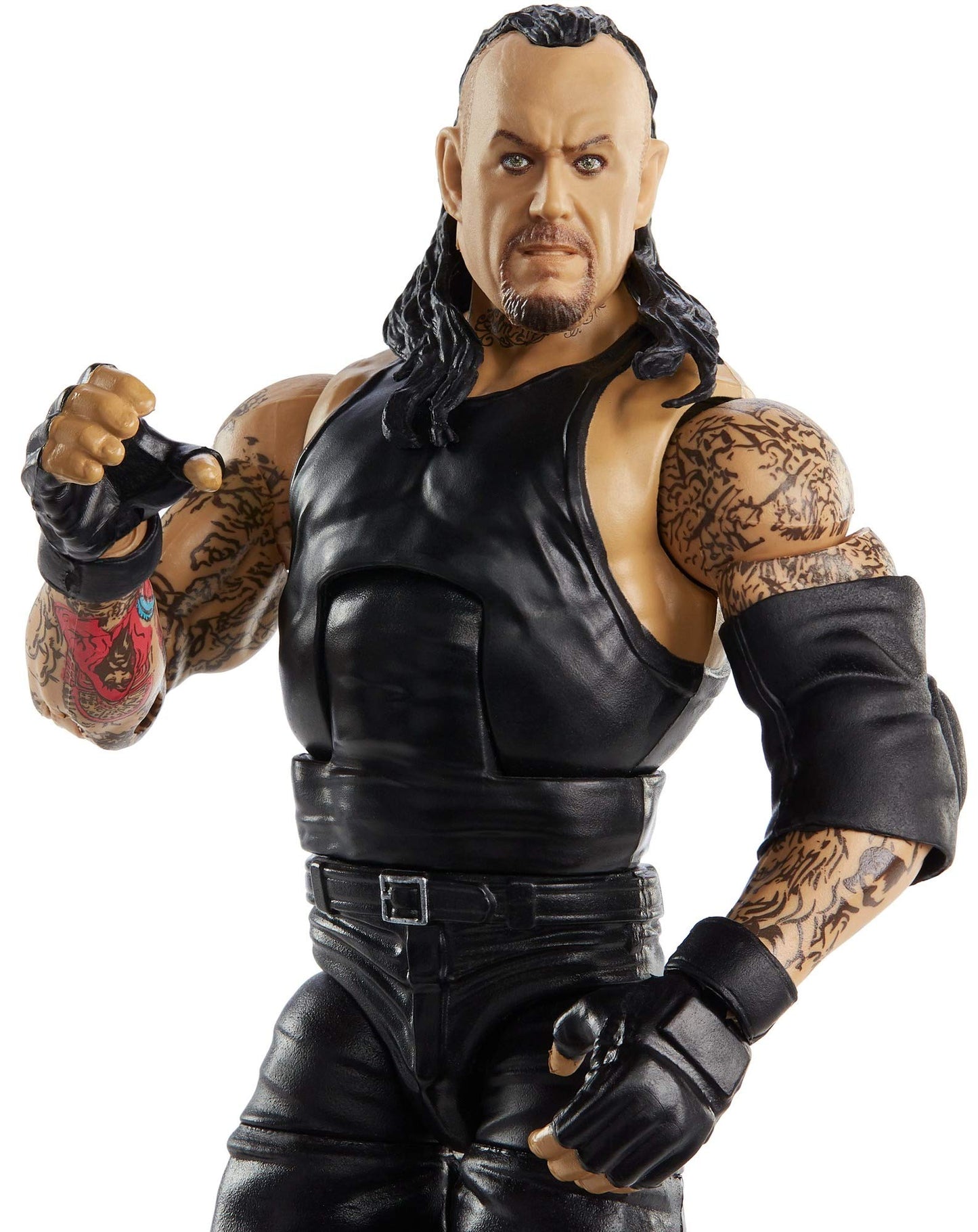 Wwe Undertaker Elite Series #80 Deluxe Action Figure With Realistic Facial Detailing, Iconic Ring Gear & Accessories