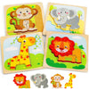 Toy Life Wooden Puzzles For Toddlers 2-4, Toddler Montessori Toys For 1 2 3 Year Old Boys Girls, Animals Wood Jigsaw Puzzles, Ed