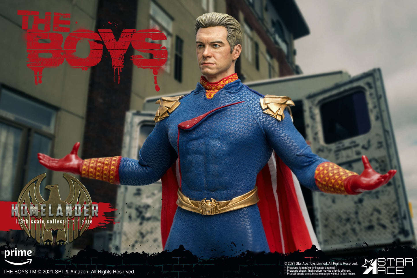 Star Ace Toys The Boys: Homelander 1:6 Scale Deluxe Action Figure Multicolor