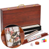 Yellow Mountain Imports American Mahjong Set, Little Birdie with Wooden Case, Wooden Racks with Acrylic Pushers, Wright Patterso