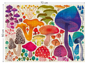 Elena Essex 1000 Piece Puzzle For Adults - Woodland Magic | Jigsaw Puzzles 1000 Pieces | Mushroom Toadstool Nature Wildlife Puzzle | 28X20Inches