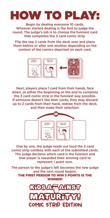 Kids Against Maturity: The Original Card Game For Kids And Families, Super Fun Hilarious For Family Party Game Night (Comic Edit