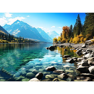 Voluvolu 500 Piece Puzzle For Adults, Jigsaw Puzzle,Glacier Park Jigsaw Puzzles 500 Pieces Birthday Party For Family Kids And Ad