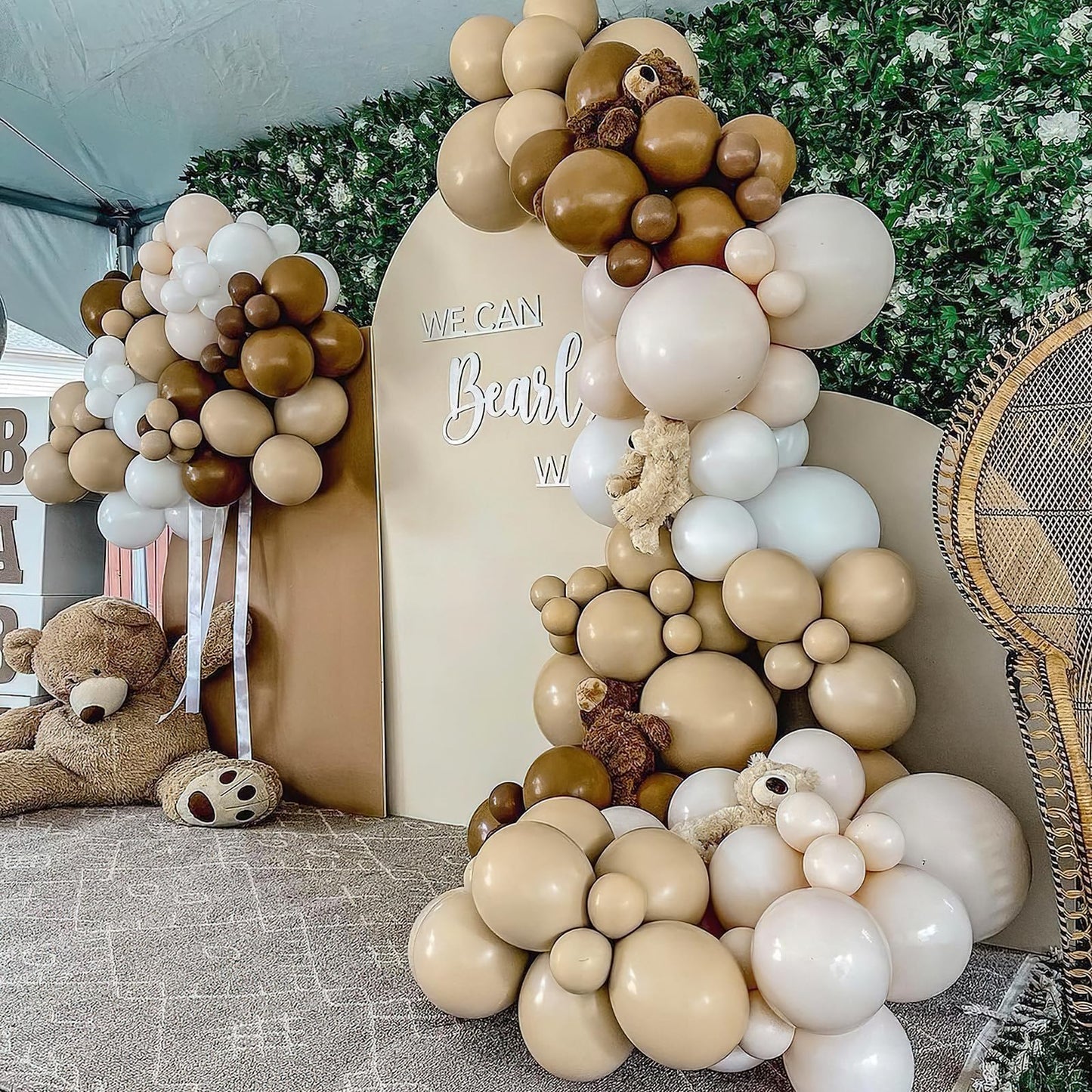 Partywoo Coffee Brown Balloons, 120 Pcs Boho Brown Balloons Different Sizes Pack Of 18 Inch 12 Inch 10 Inch 5 Inch Brown Balloons For Balloon Garland Or Balloon Arch As Party Decorations, Brown-F09