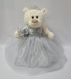 KINNEX COLLECTIONS SINCE 1997 20 Quince Anos Quinceanera Last Doll Teddy Bear with Dress (Centerpiece) ~ ARC16831-18 (Silver)