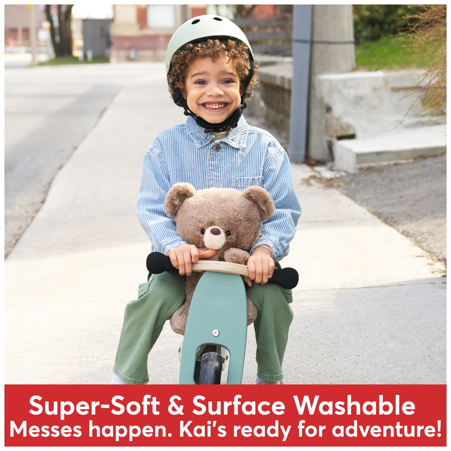 GUND Kai Teddy Bear - Premium Plush Toy, 12" Light Brown Stuffed Animal for Ages 1 & Up, Model 6055966