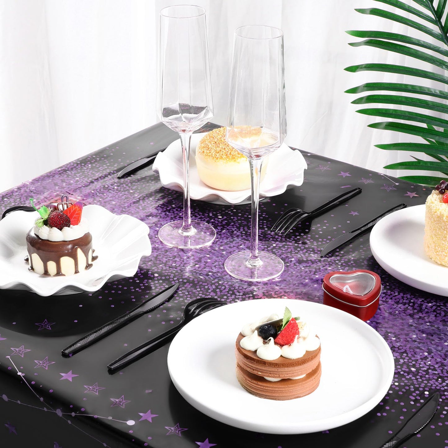 Tudomro 1 Pcs Happy Birthday Tablecloths Happy Birthday Decorations Plastic Table Cover Rectangular Cloths For Women Men Baby Sh