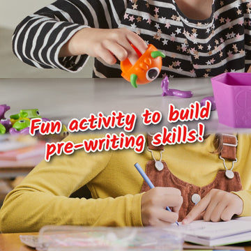 hand2mind Grab That Monster Fine Motor Activity Set, Large Plastic Toys for Toddlers 3-4, Occupational Therapy & Play Therapy Games