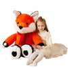 Earthsound Giant Fox Stuffed Animal Plush Toy,Large Realistic Fox Jumbo Big Size Soft Toys,Cute Huge Fluffy Plushy Oversized Fat