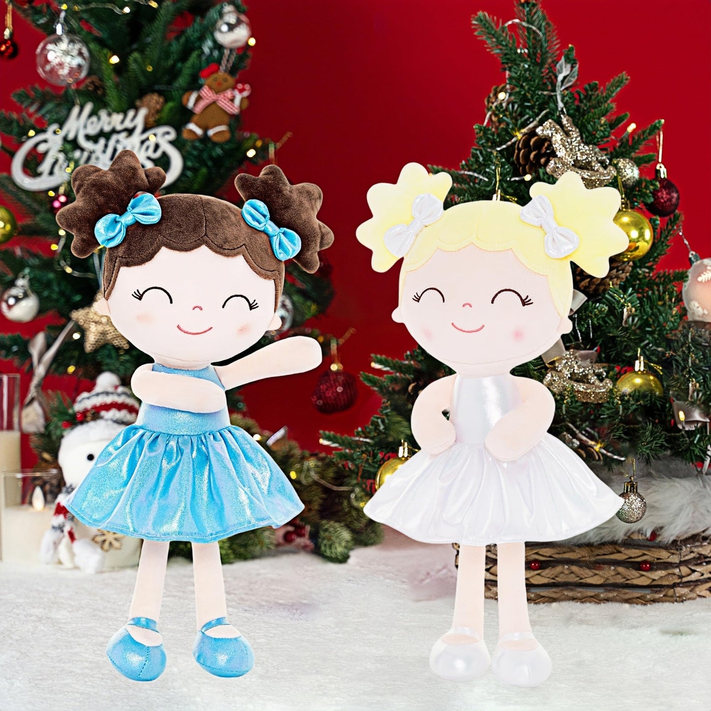 Gloveleya Baby Girl Gifts Baby Dolls Soft Doll Curvy Illusion Girl Blue 12Inches