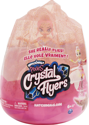 Hatchimals Pixies, Crystal Flyers Pink Magical Flying Pixie Toy, Girl Toys, Girls Gifts For Ages 6 And Up