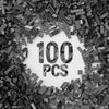 100 Piece Dark Gray Bricks Bulk, 12 Size Dark Grey Classic Building Blocks Bricks, Compatible With Lego Parts And Pieces(Color: