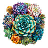 Wooden Puzzles for Adults - Unique Shaped Wooden Puzzles for Adults - Succulent Plants Wooden Jigsaw Puzzles - Wooden Puzzle Cre